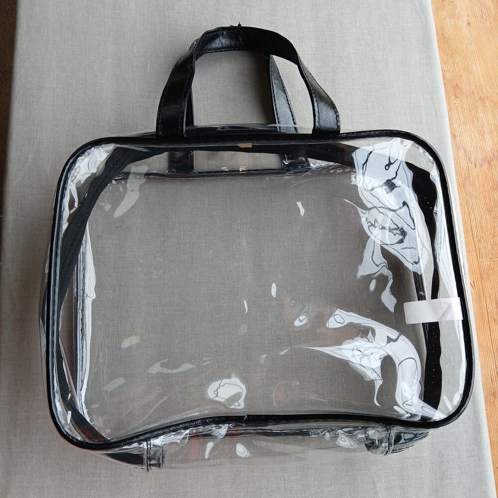 Clear Tote Bag 10"W x 8"H x 3"D unisex stadium approved sport concert - Picture 3 of 10